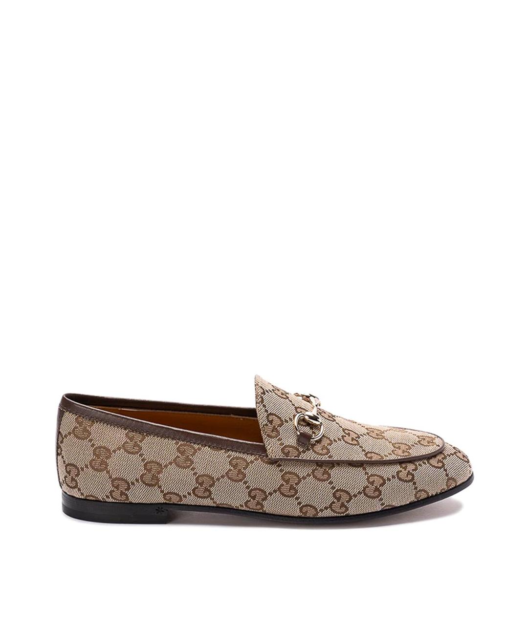 GUCCI Бежевые лоферы, фото 1