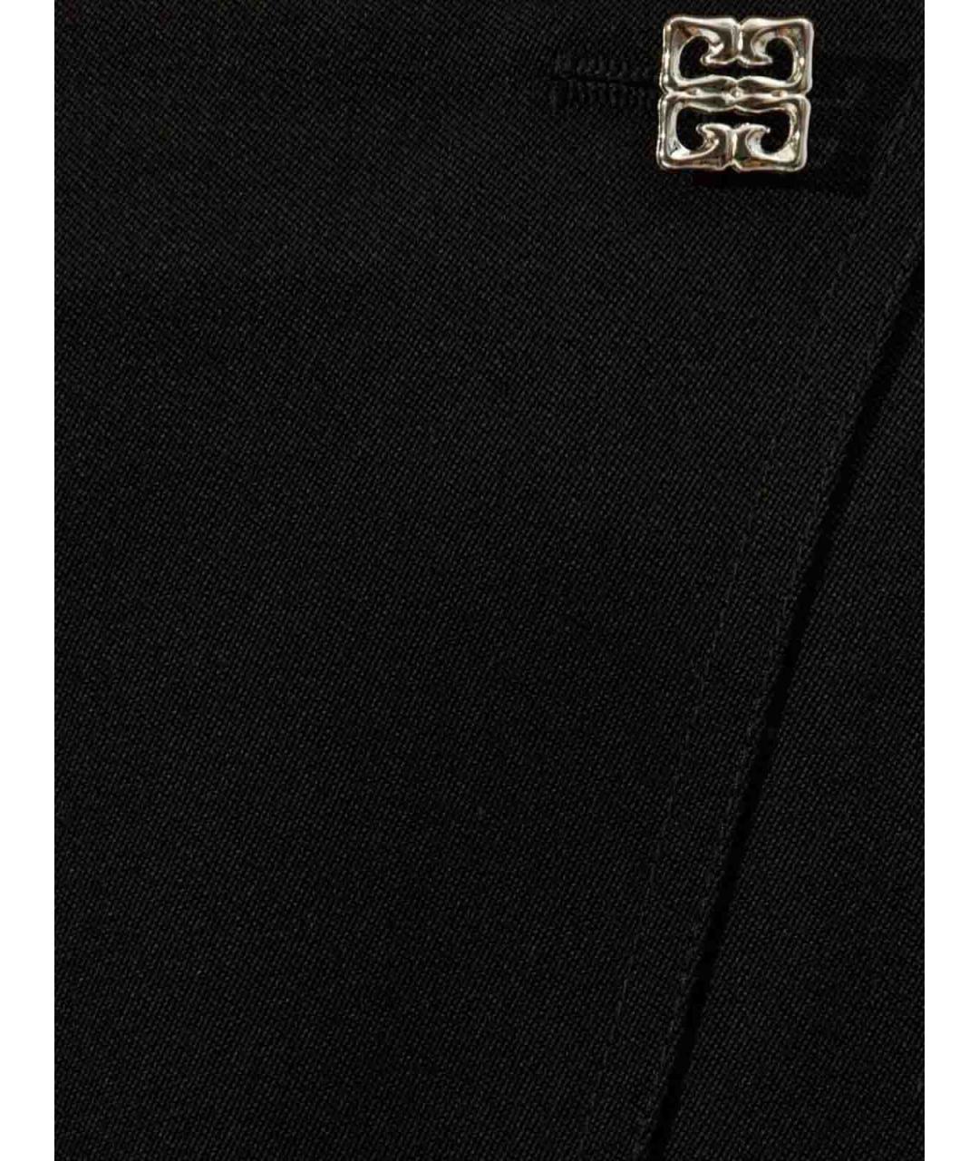 GIVENCHY Черная шерстяная юбка миди, фото 4