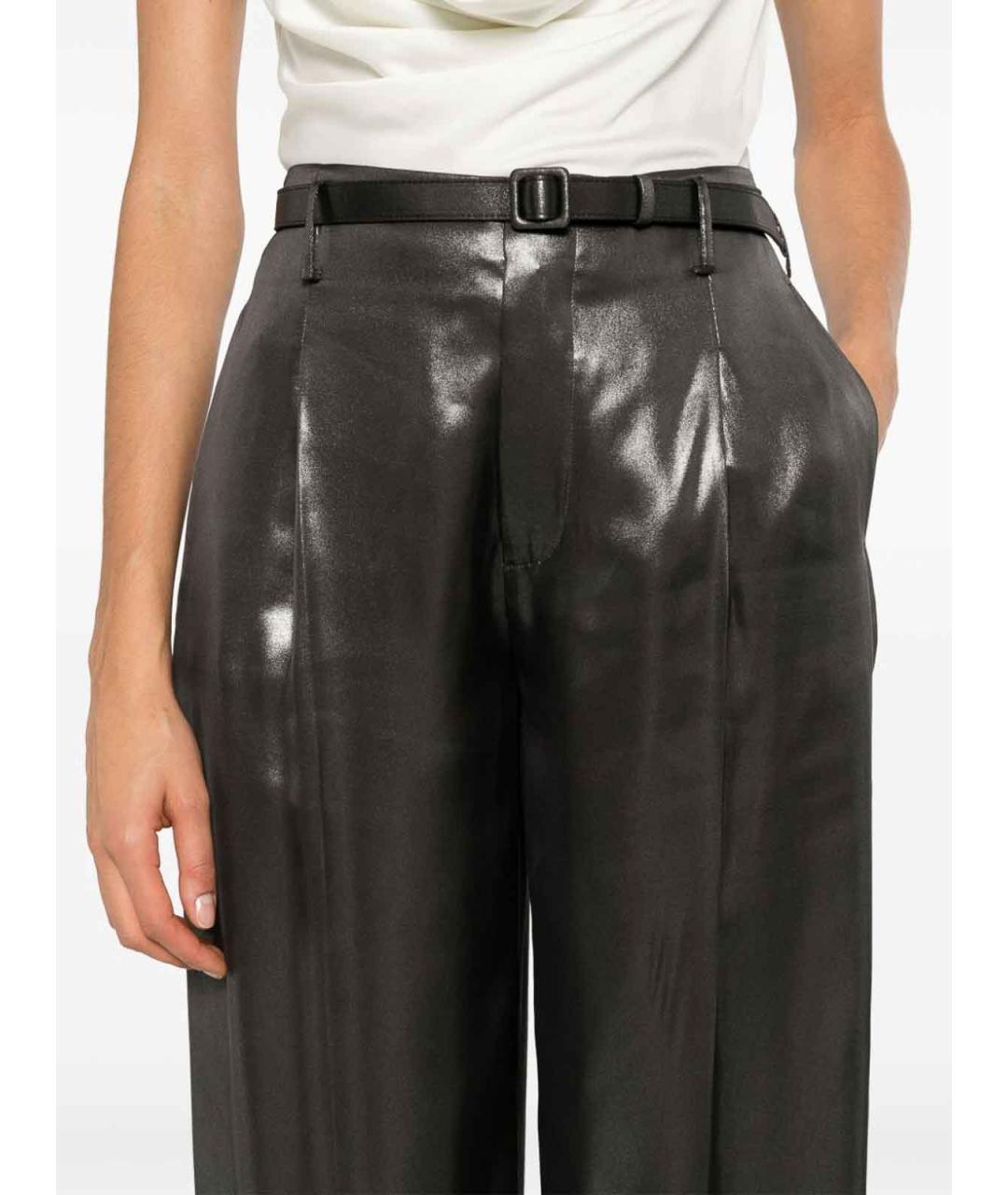 POLO RALPH LAUREN Черные полиэстеровые брюки широкие, фото 3