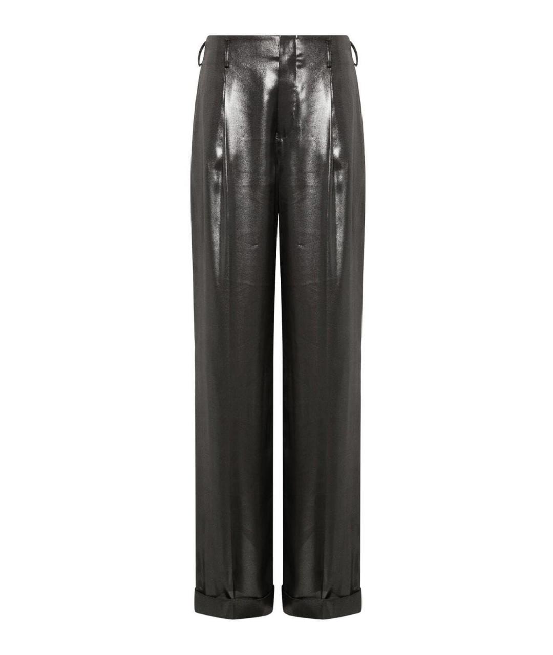 POLO RALPH LAUREN Черные полиэстеровые брюки широкие, фото 1