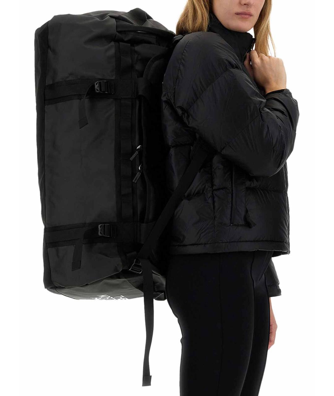 THE NORTH FACE Черная тканевая дорожная/спортивная сумка, фото 3
