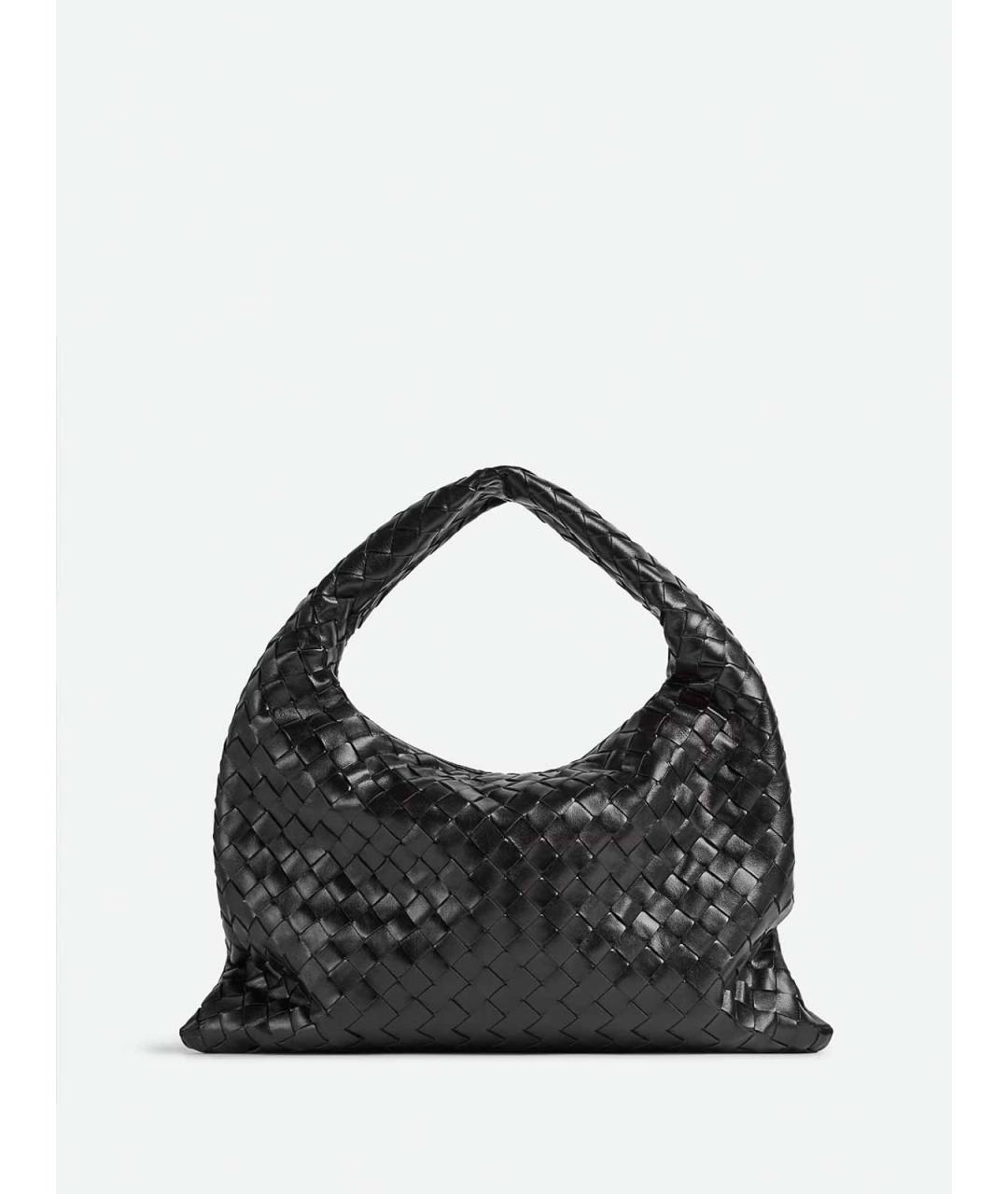 BOTTEGA VENETA Черная кожаная сумка через плечо, фото 3