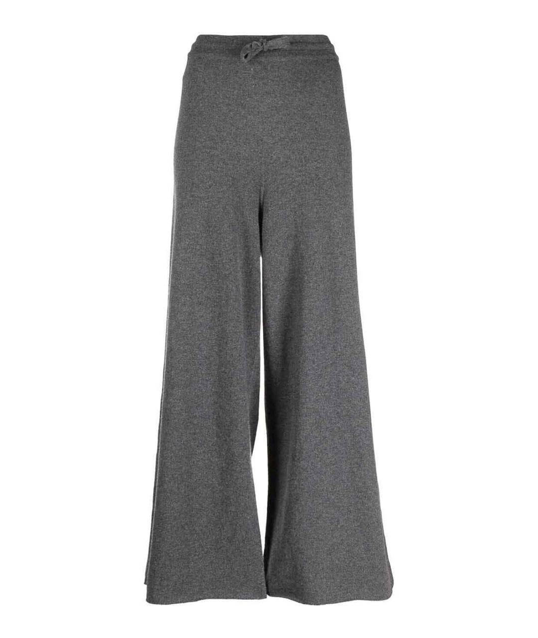 JIL SANDER Серые кашемировые брюки широкие, фото 1