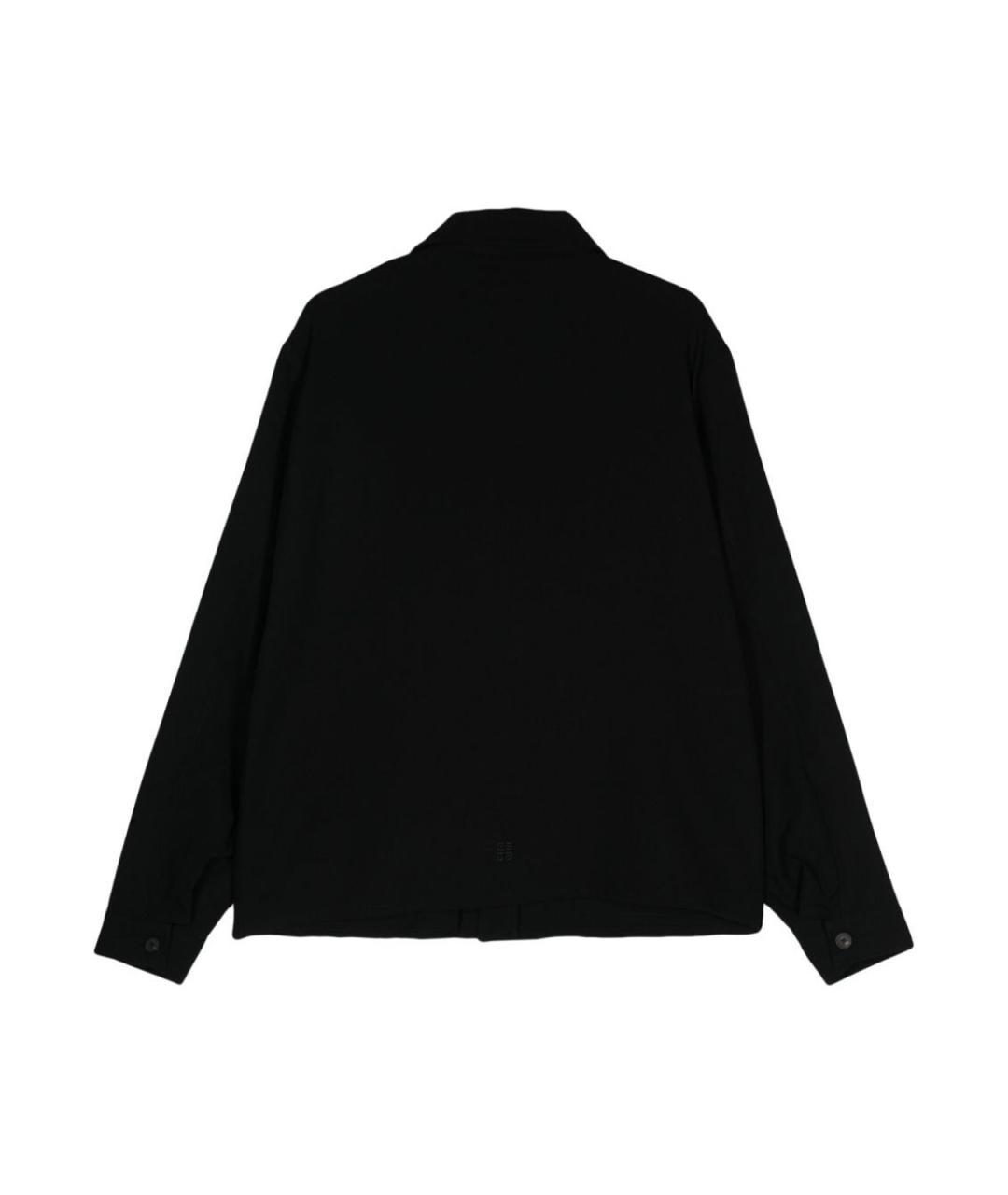 GIVENCHY Черная шерстяная кэжуал рубашка, фото 2