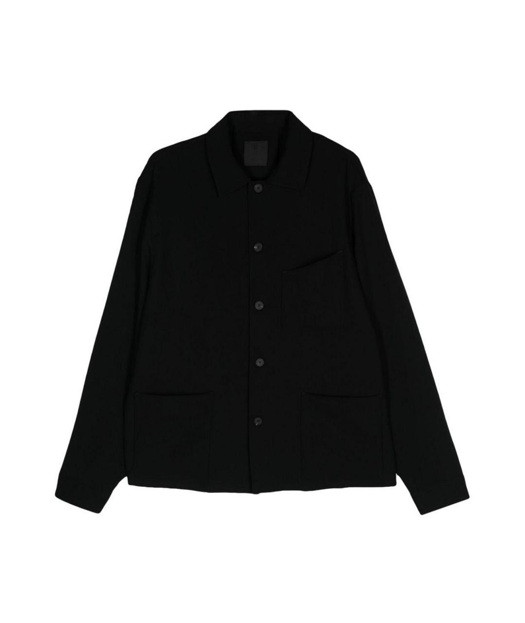 GIVENCHY Черная шерстяная кэжуал рубашка, фото 1