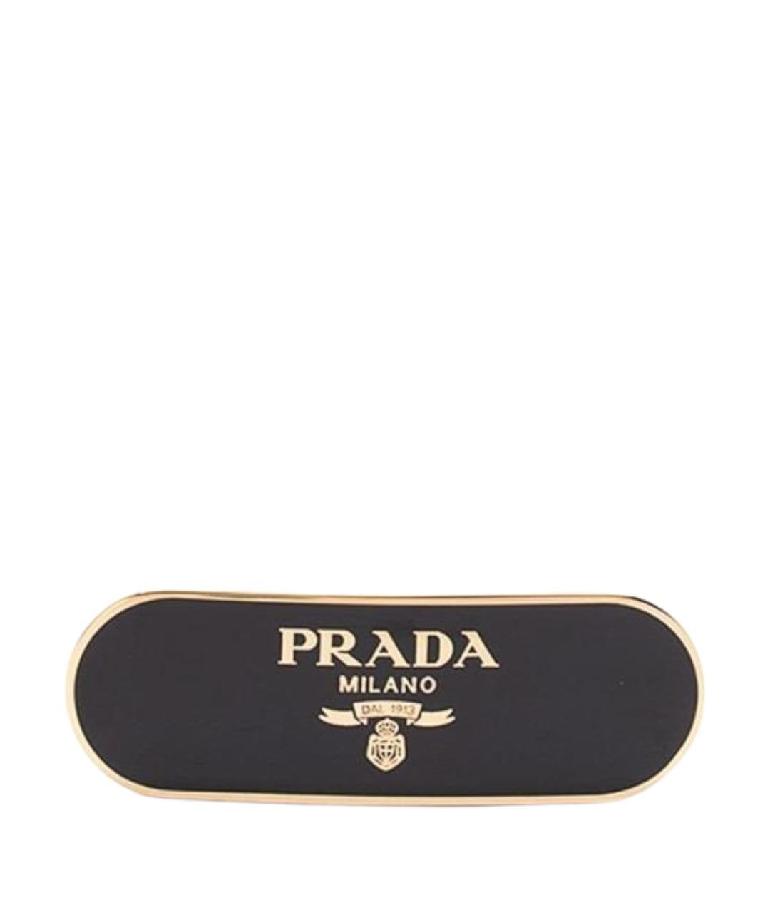 PRADA Черная заколка, фото 3
