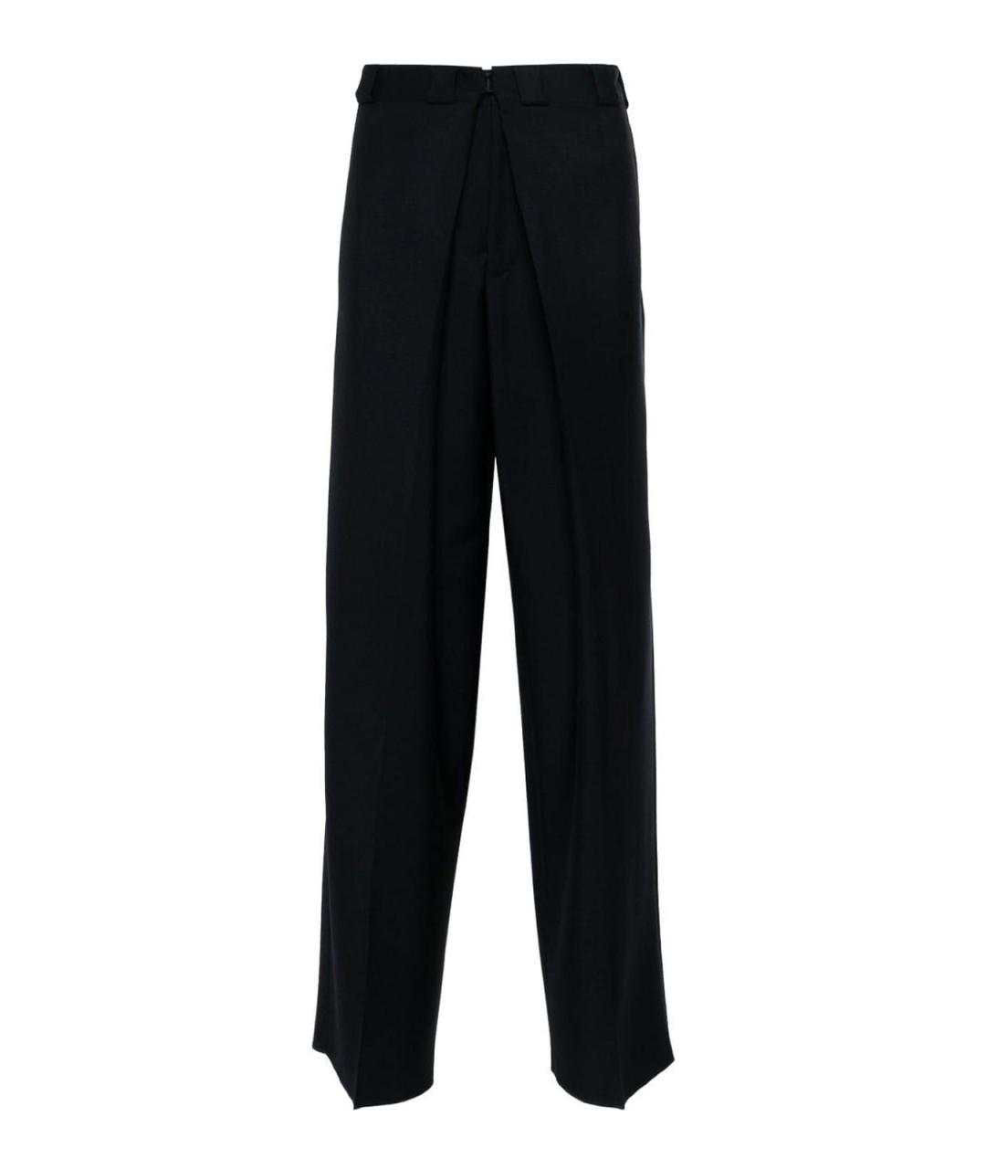 GIVENCHY Синие шерстяные повседневные брюки, фото 1
