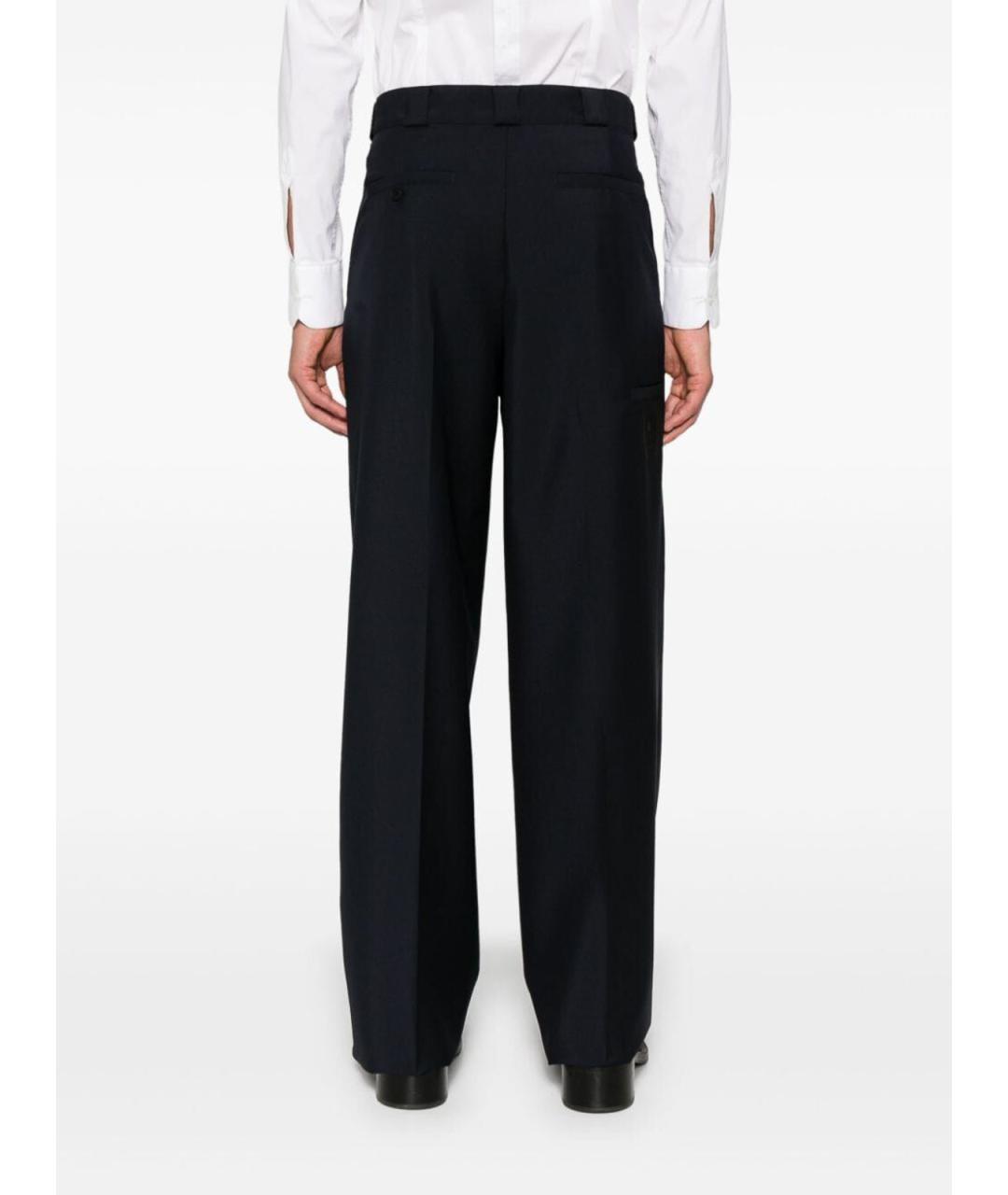 GIVENCHY Синие шерстяные повседневные брюки, фото 5