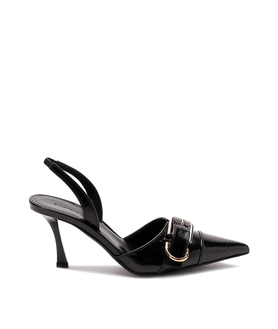 GIVENCHY Черные кожаные туфли, фото 1