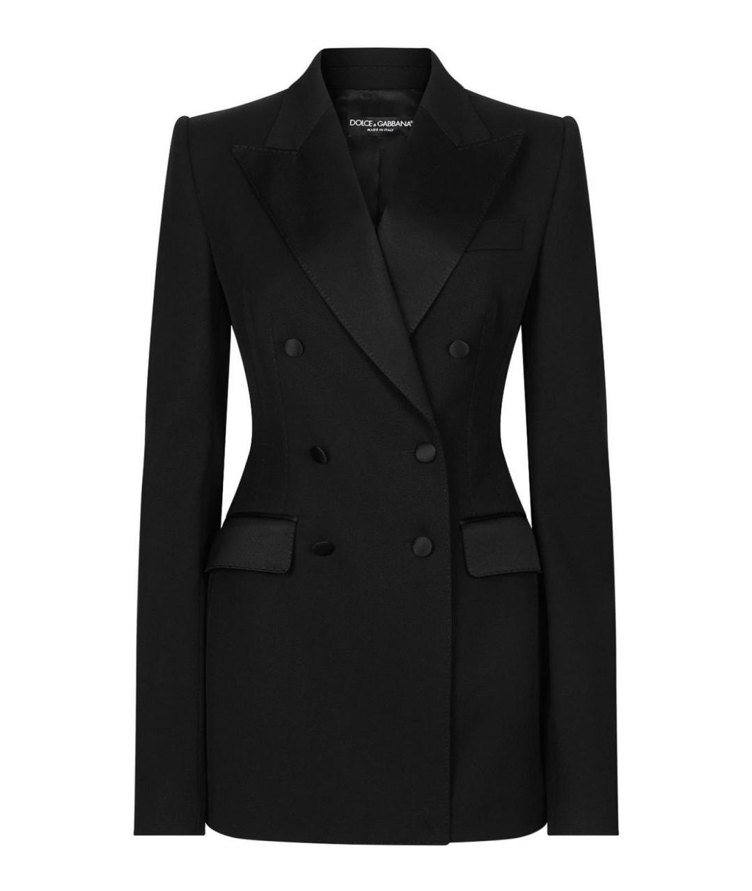 DOLCE&GABBANA Черный шерстяной жакет/пиджак, фото 1