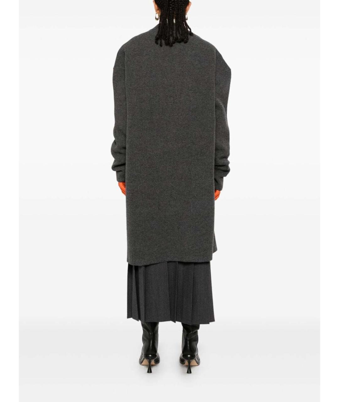 JIL SANDER Серый кашемировый кардиган, фото 4