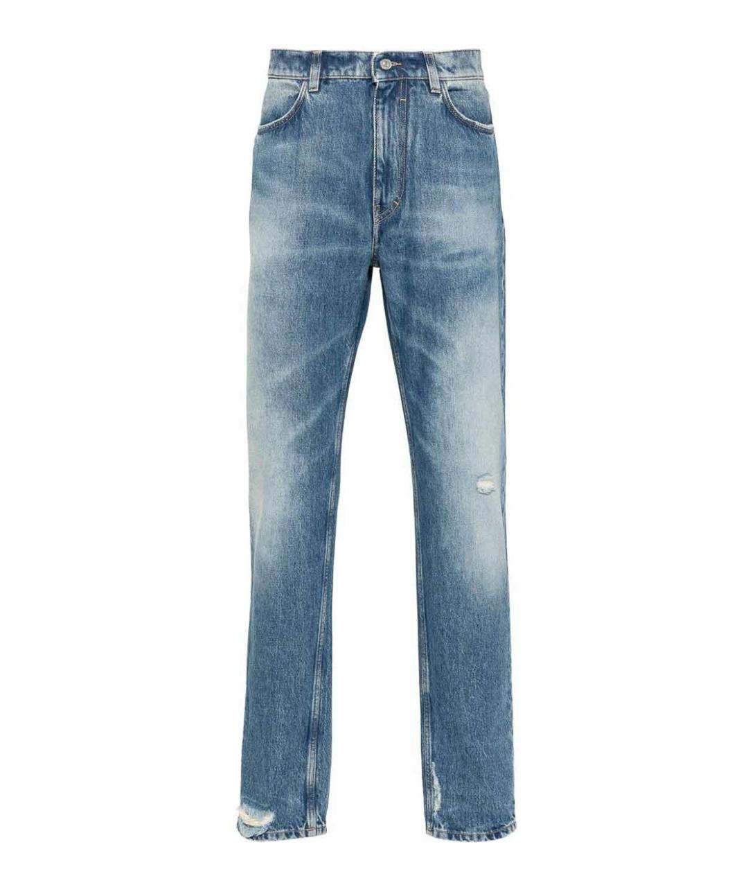 GIVENCHY Синие хлопковые джинсы скинни, фото 1