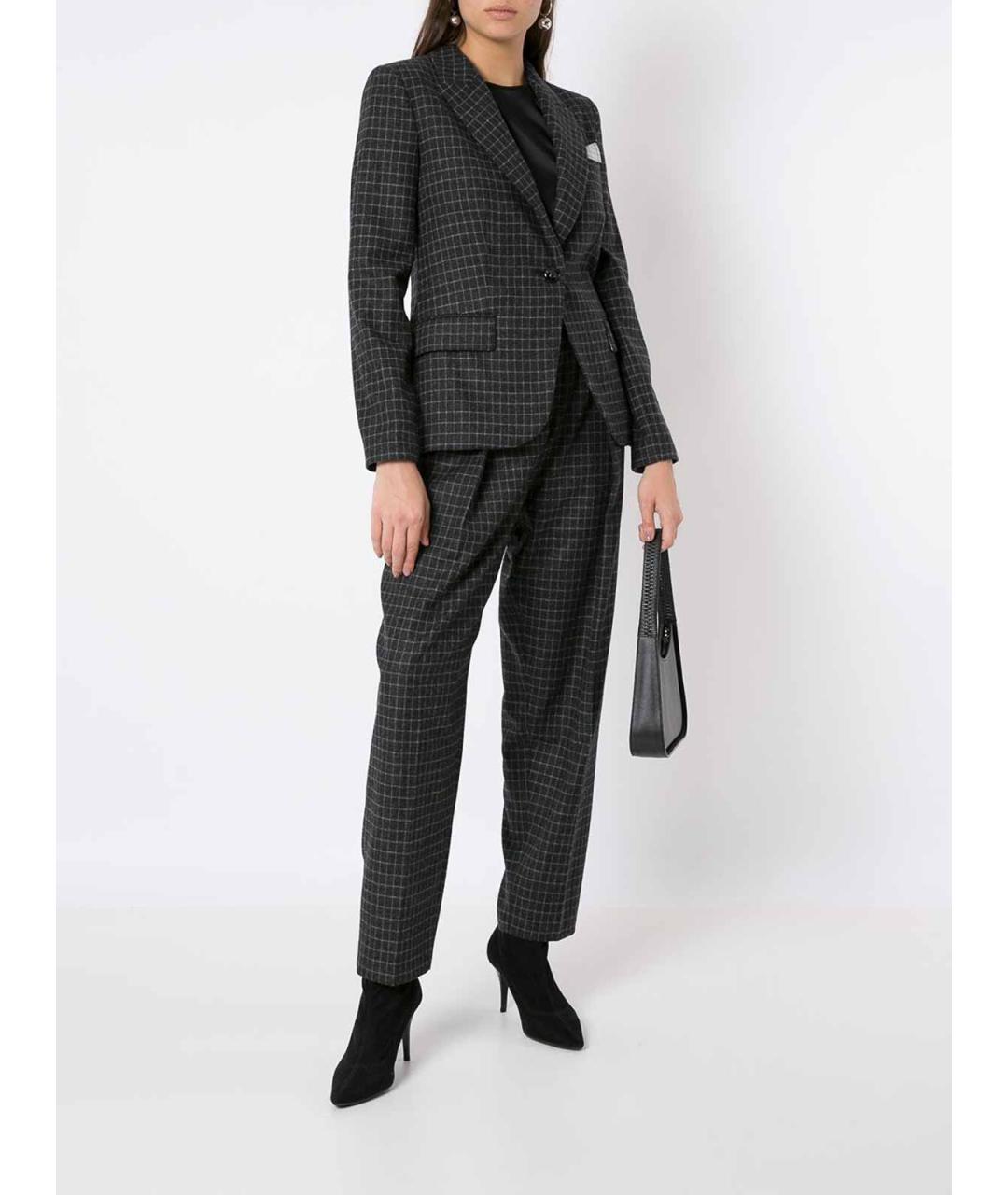 EMPORIO ARMANI Черная шелковая рубашка, фото 2