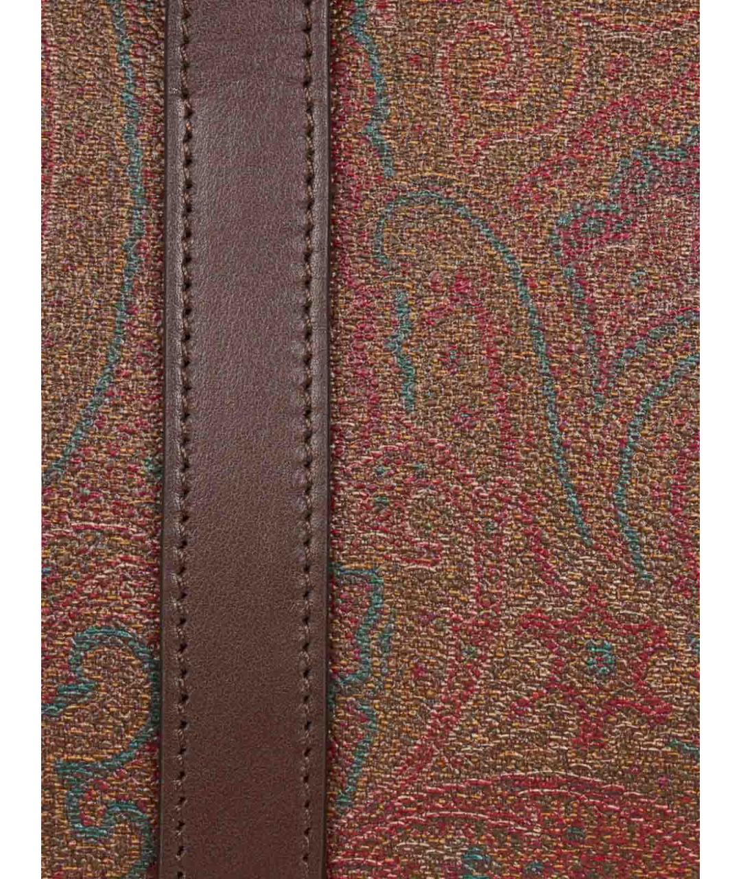 ETRO Коричневая тканевая сумка тоут, фото 2