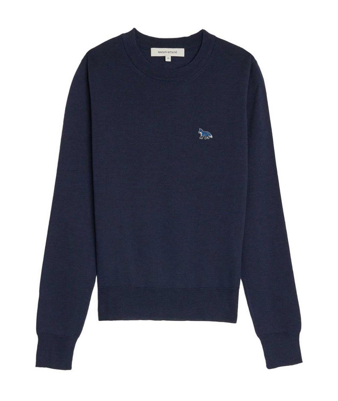 MAISON KITSUNE Синий шерстяной джемпер / свитер, фото 1