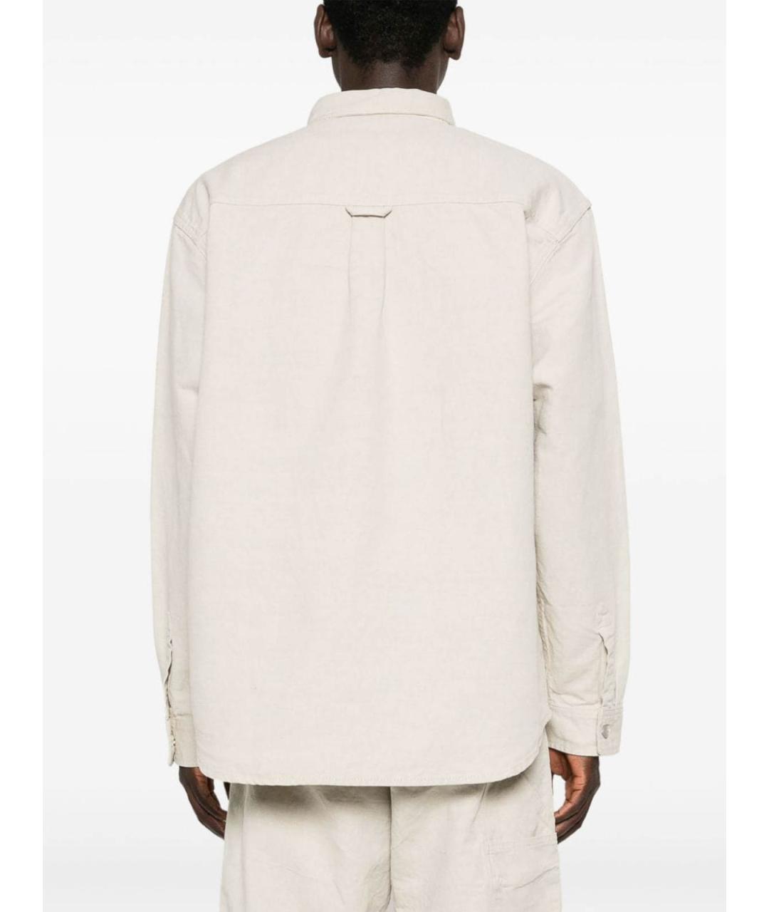 CARHARTT Бежевая хлопковая классическая рубашка, фото 3