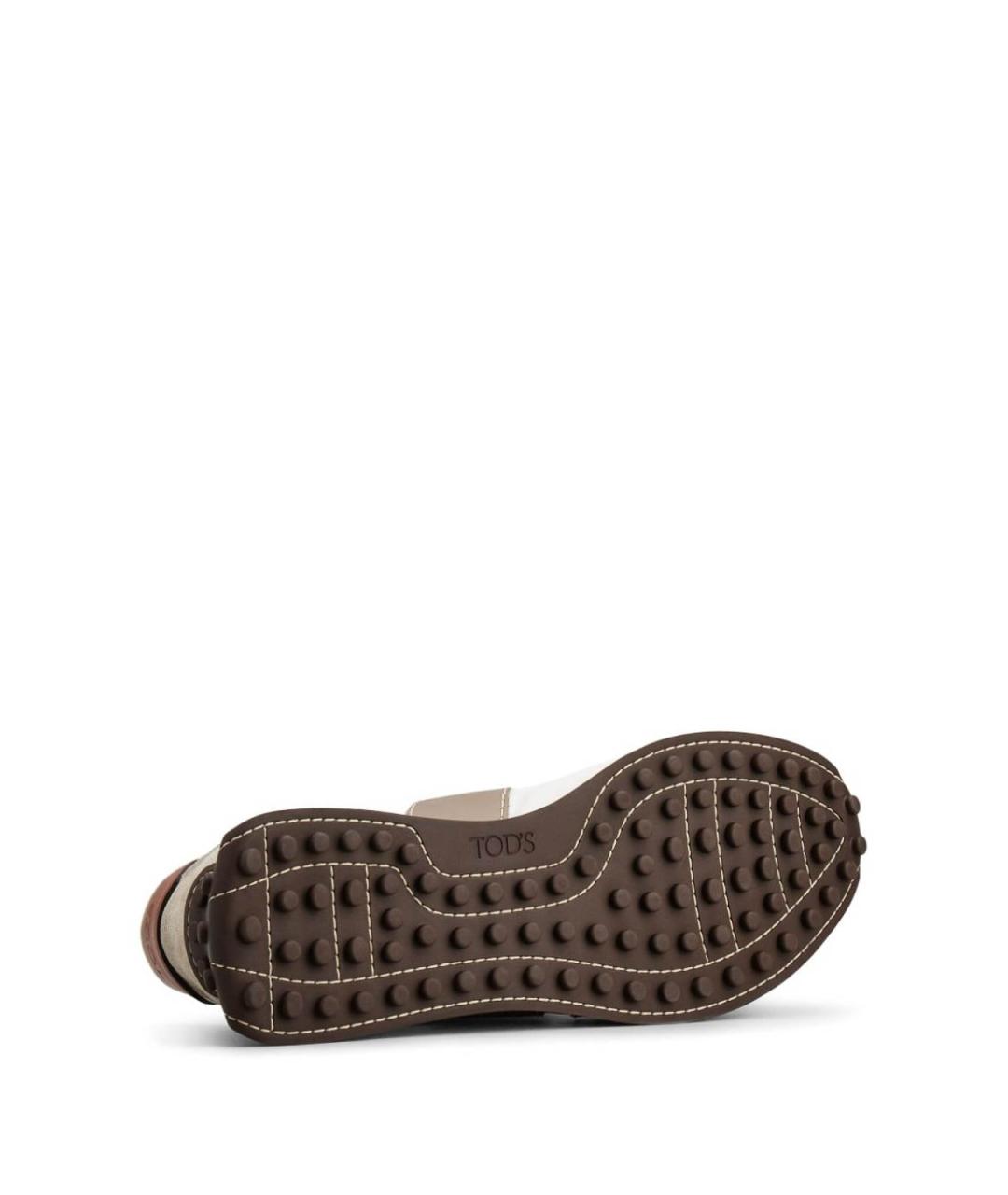 TOD'S Бежевые замшевые туфли, фото 4