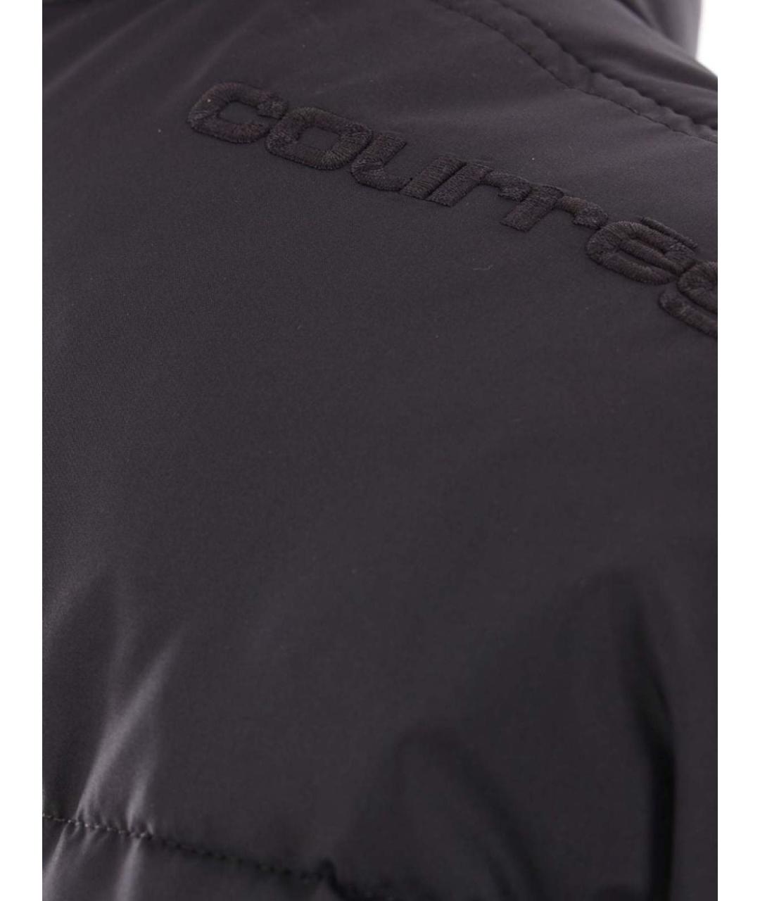 COURREGES Черная полиамидовая куртка, фото 4