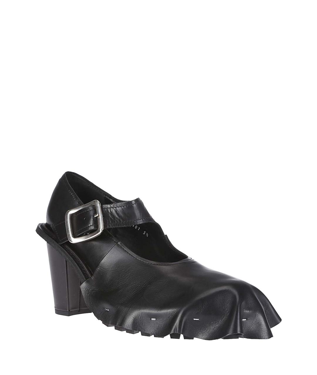 COMME DES GARÇONS Черные кожаные туфли, фото 2