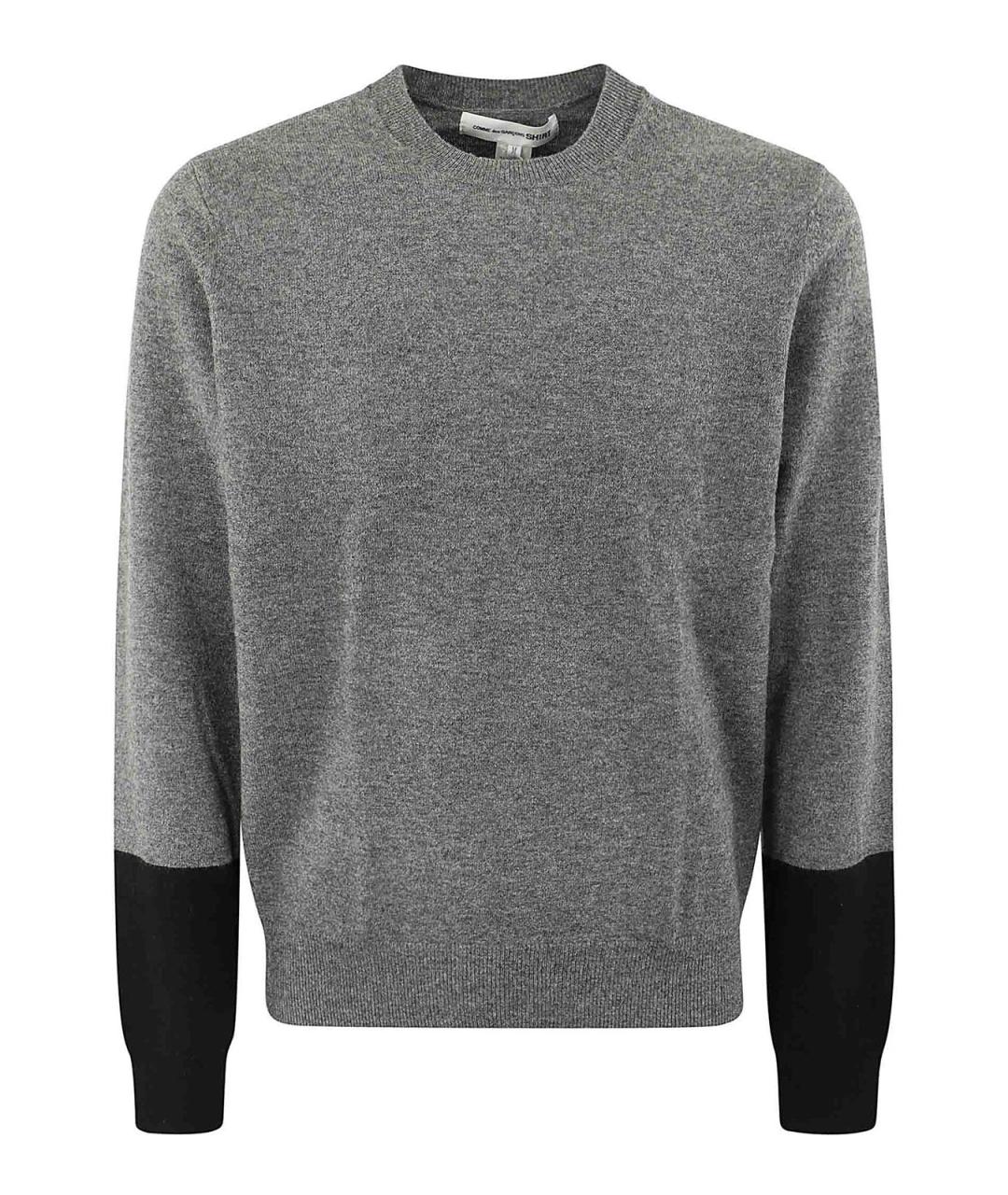 COMME DES GARÇONS SHIRT Серый шерстяной джемпер / свитер, фото 1