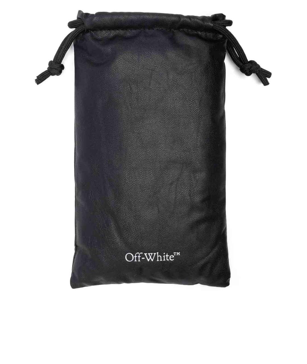 OFF-WHITE Коричневые пластиковые солнцезащитные очки, фото 4