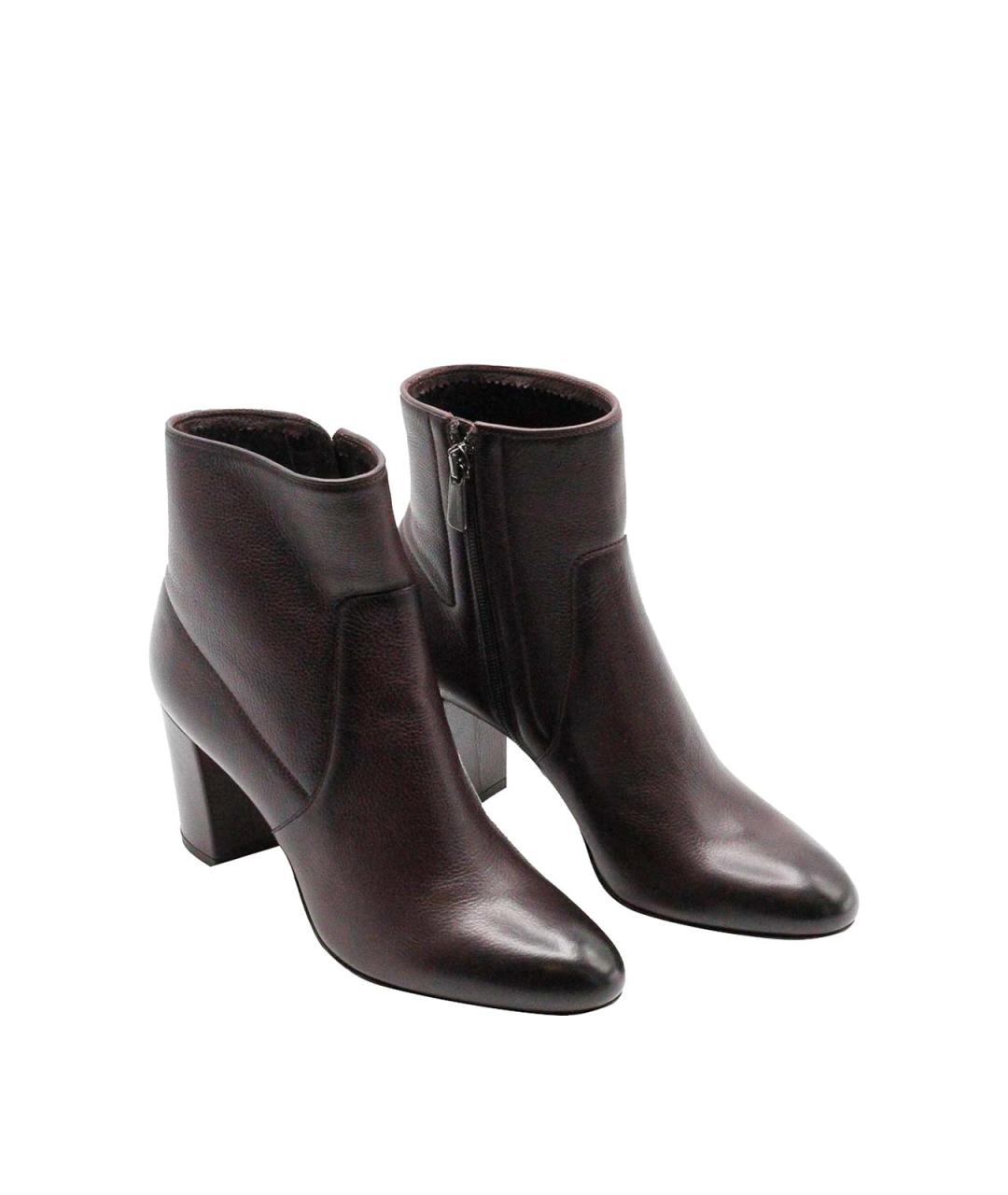 SANTONI Фиолетовые кожаные ботильоны, фото 2