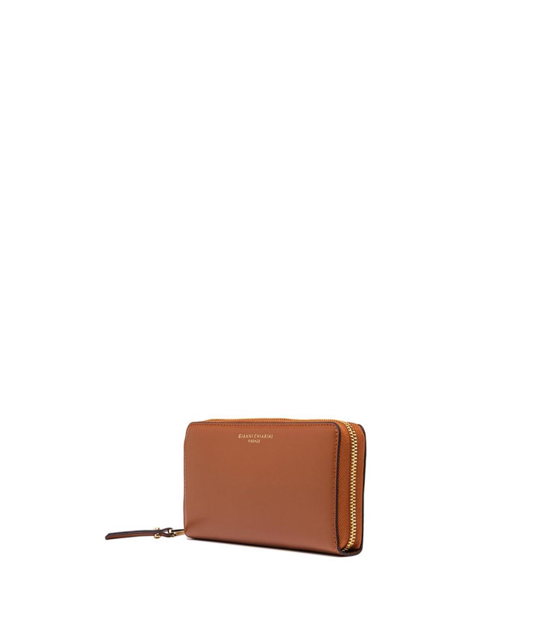 Gianni Chiarini Бежевый кожаный кошелек, фото 2