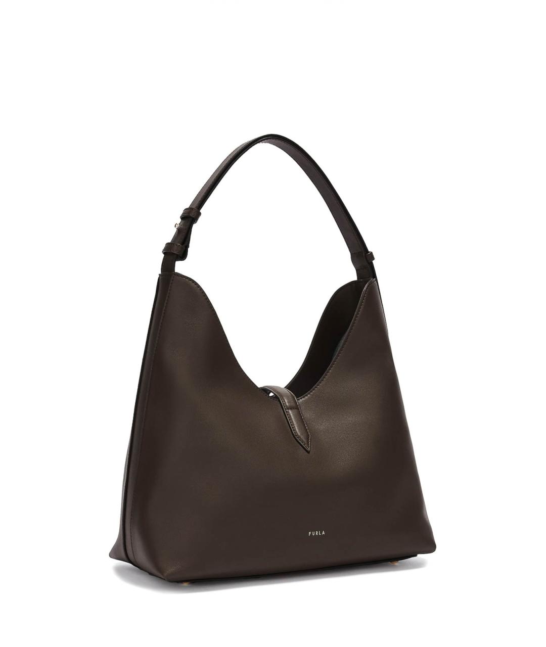 FURLA Коричневая кожаная сумка тоут, фото 2