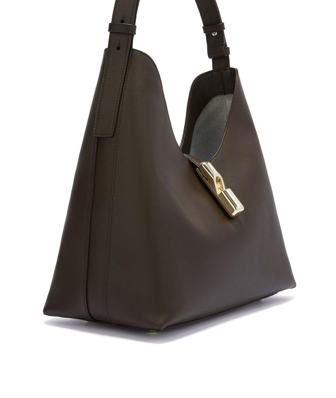FURLA Коричневая кожаная сумка тоут, фото 3
