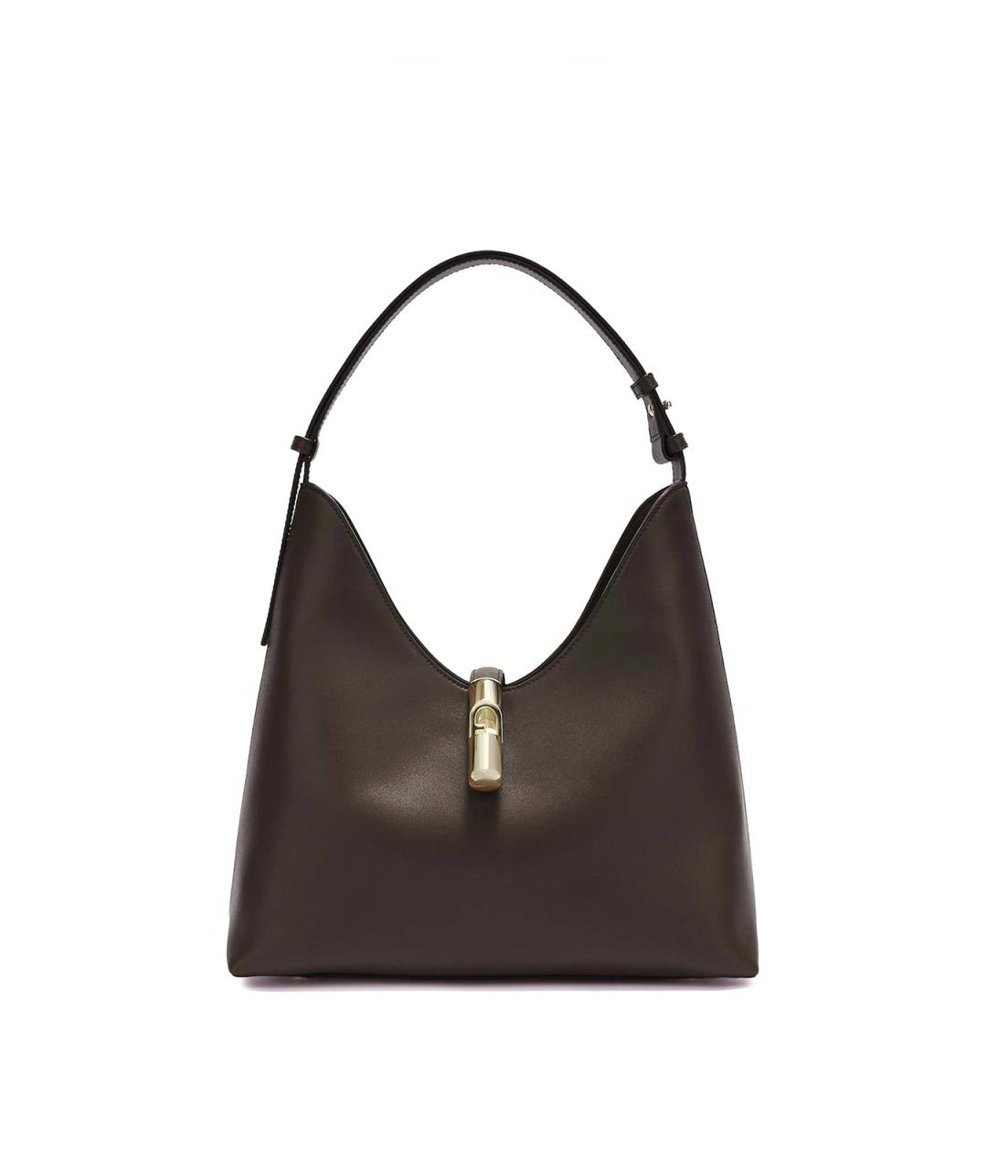 FURLA Коричневая кожаная сумка тоут, фото 1