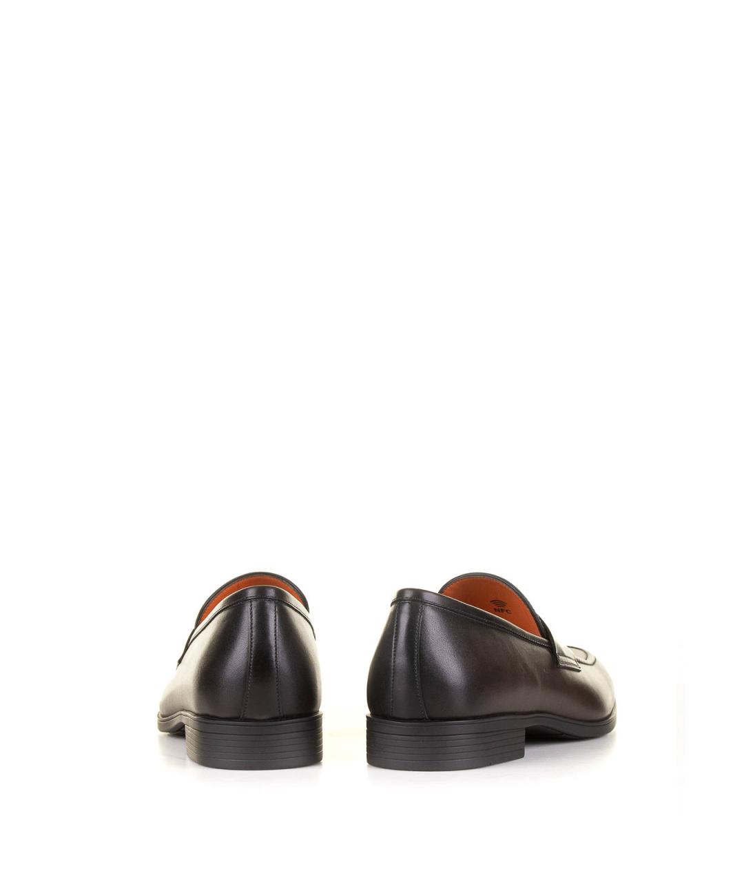 SANTONI Коричневые кожаные лоферы, фото 3