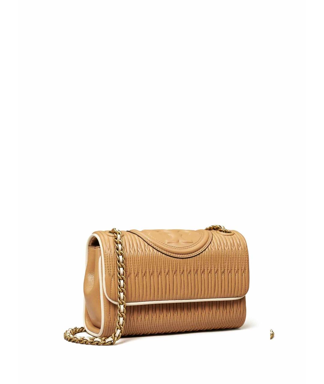TORY BURCH Коричневая кожаная сумка через плечо, фото 2