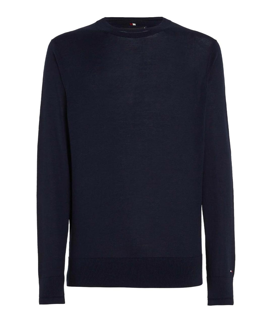 TOMMY HILFIGER Синий хлопковый джемпер / свитер, фото 1