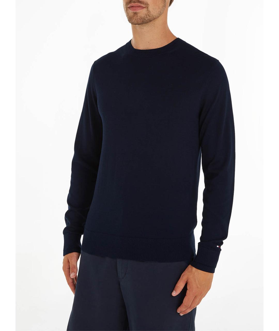 TOMMY HILFIGER Синий хлопковый джемпер / свитер, фото 3