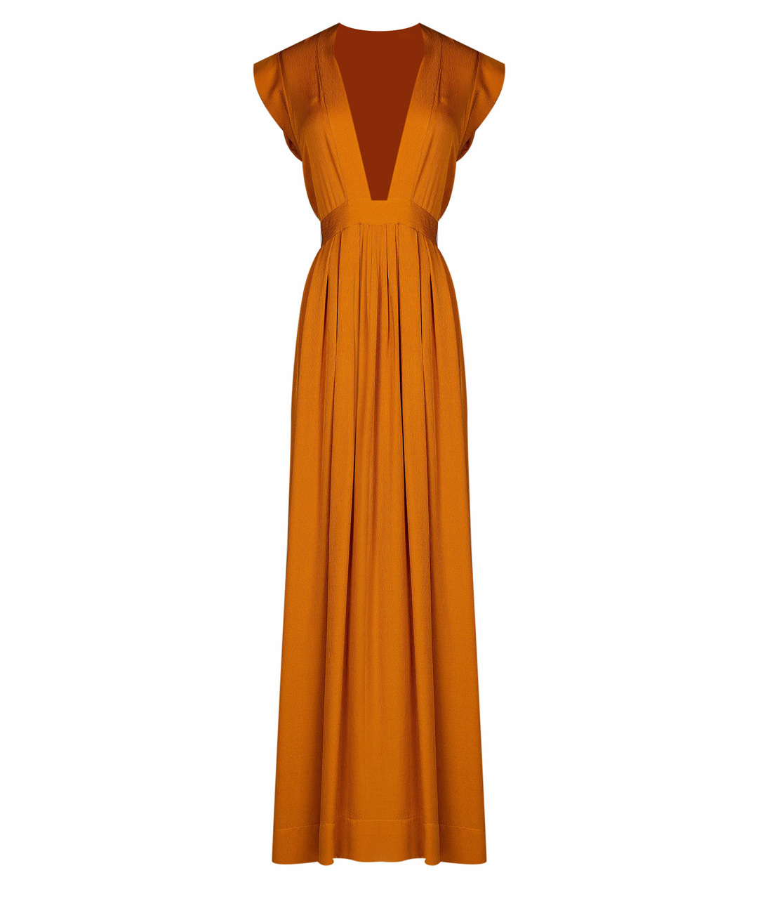 ISABEL MARANT Оранжевое шелковое платье, фото 1