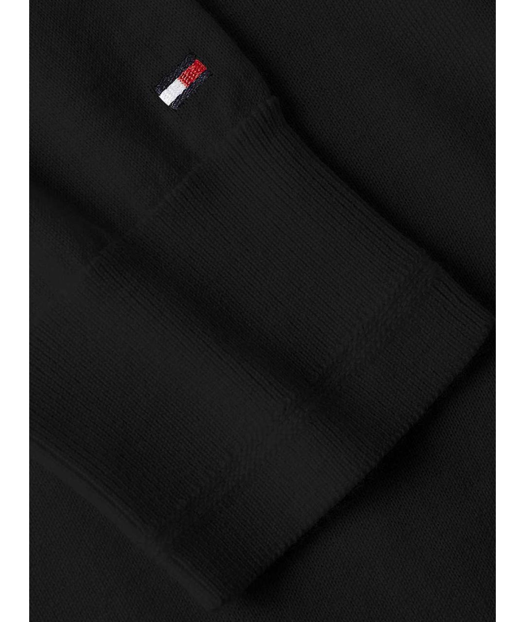 TOMMY HILFIGER Черный хлопковый джемпер / свитер, фото 2