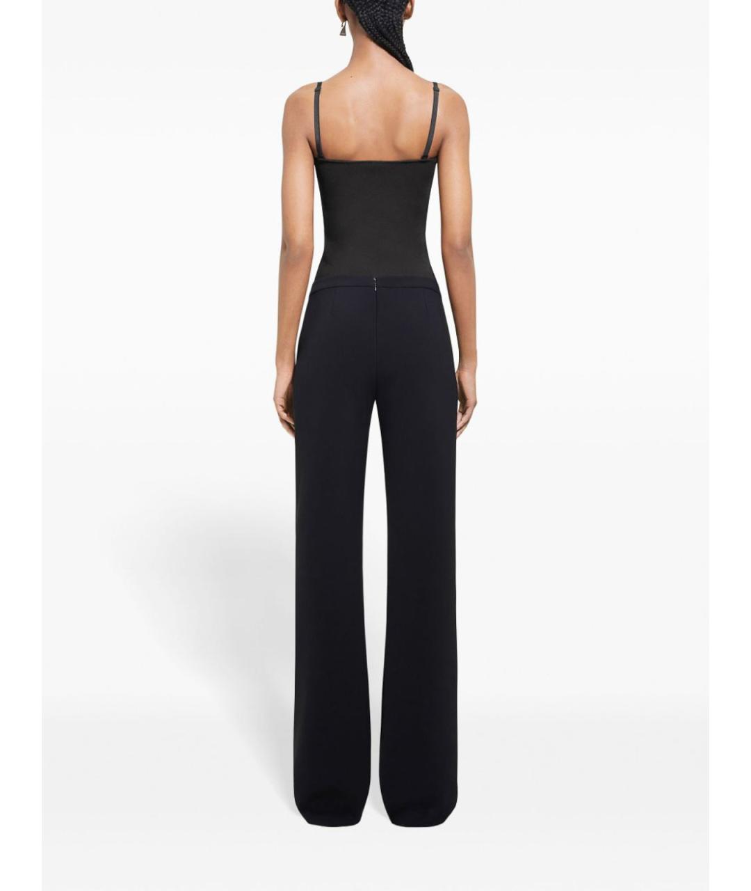 COURREGES Черные полиэстеровые брюки широкие, фото 3