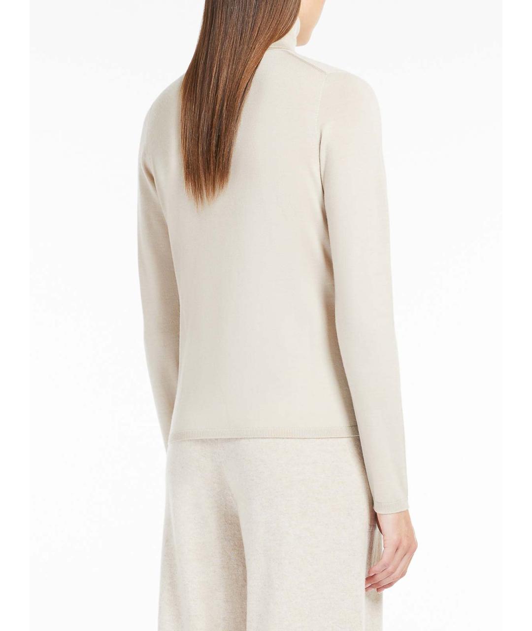 MAX MARA Бежевая кашемировая водолазка, фото 4