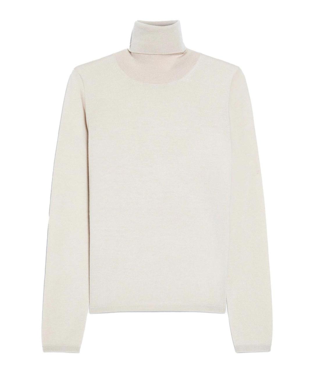 MAX MARA Бежевая кашемировая водолазка, фото 1