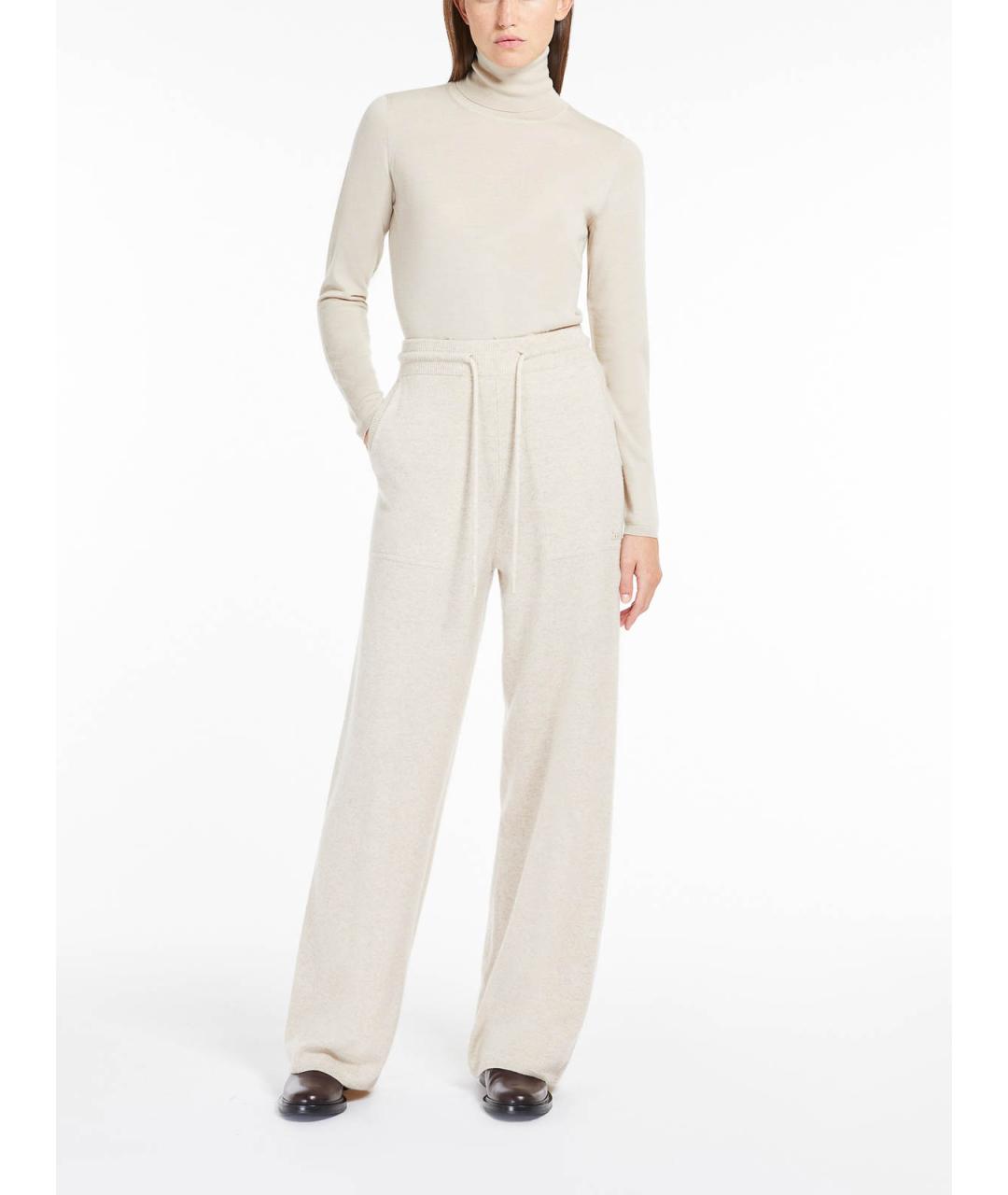 MAX MARA Бежевая кашемировая водолазка, фото 2