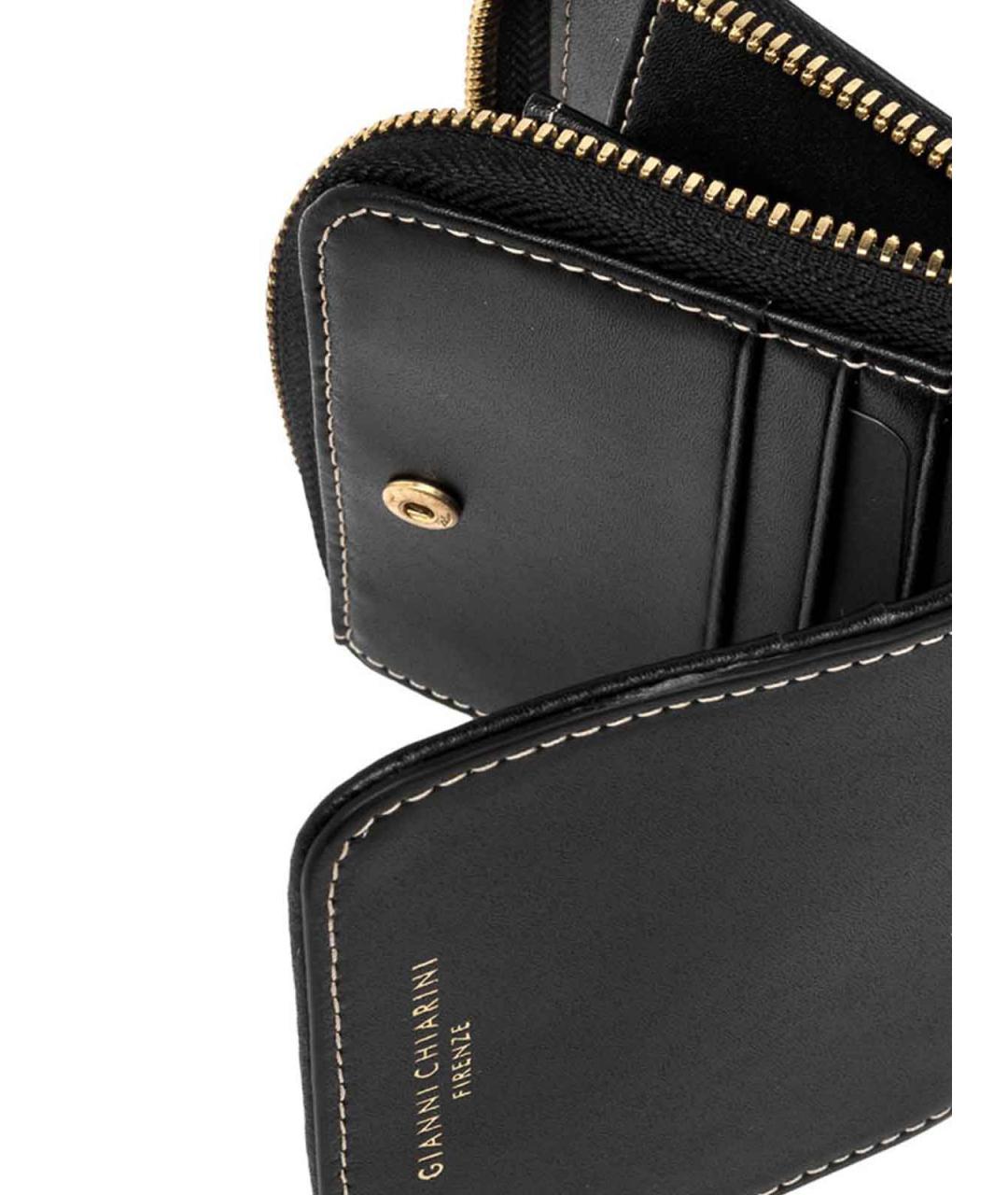 Gianni Chiarini Черный кожаный кошелек, фото 5