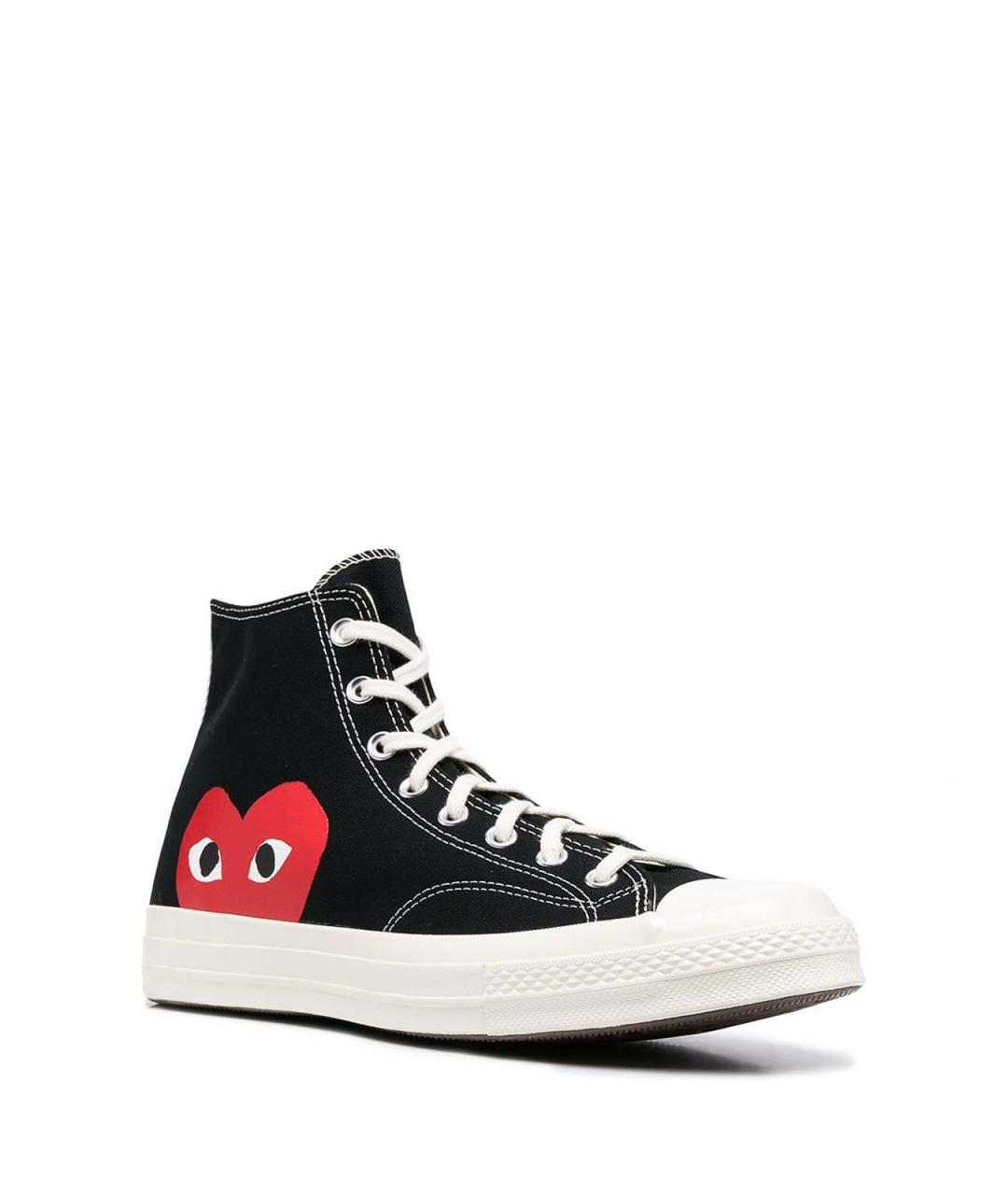COMME DES GARÇONS Черные текстильные кеды, фото 2