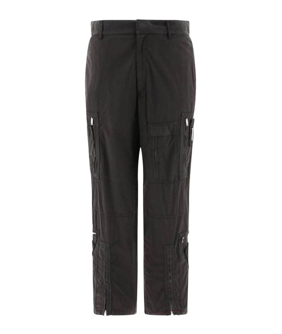 GIVENCHY Черные хлопко-эластановые повседневные брюки, фото 1