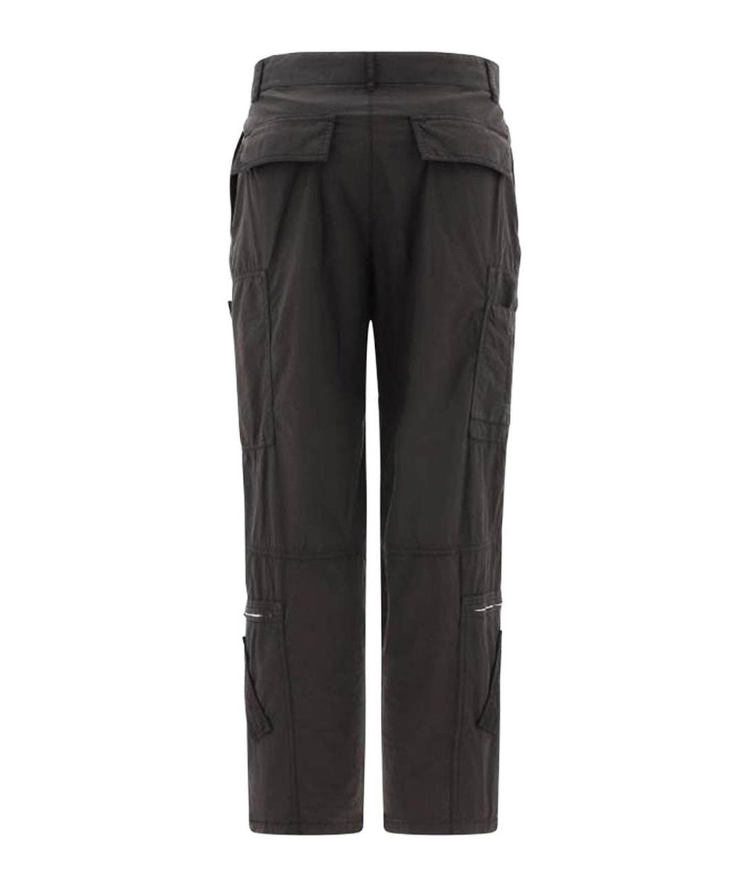 GIVENCHY Черные хлопко-эластановые повседневные брюки, фото 2