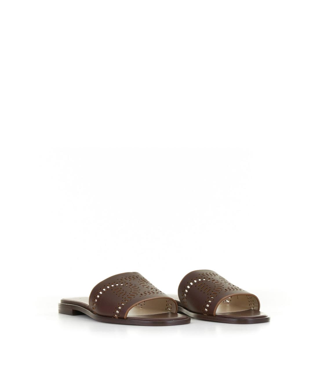 TOD'S Черные кожаные сандалии, фото 2