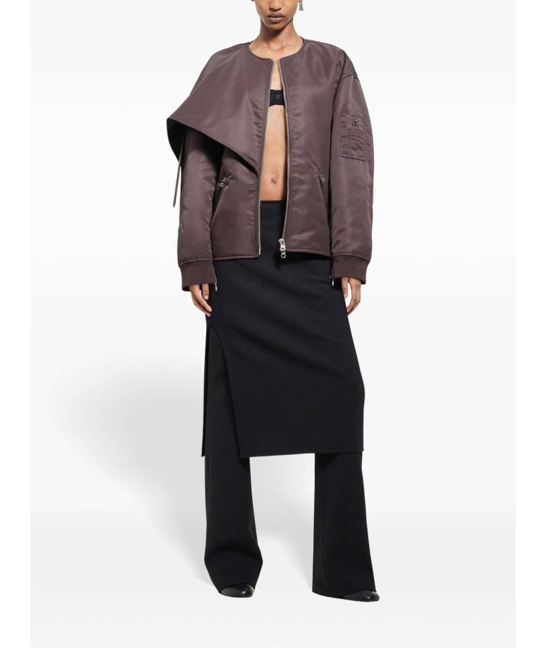 COURREGES Коричневая полиамидовая куртка, фото 2