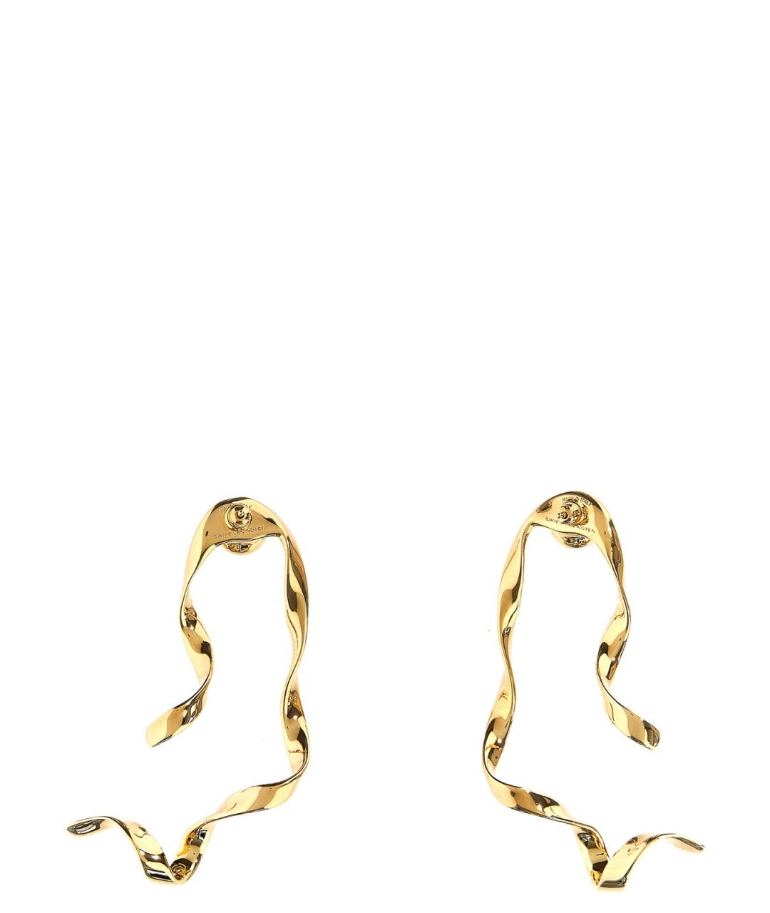 DRIES VAN NOTEN Золотые металлические серьги, фото 2