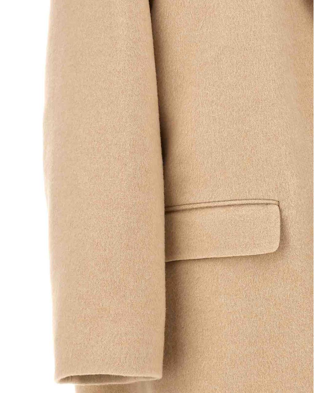 ISABEL MARANT Бежевое шерстяное пальто, фото 4