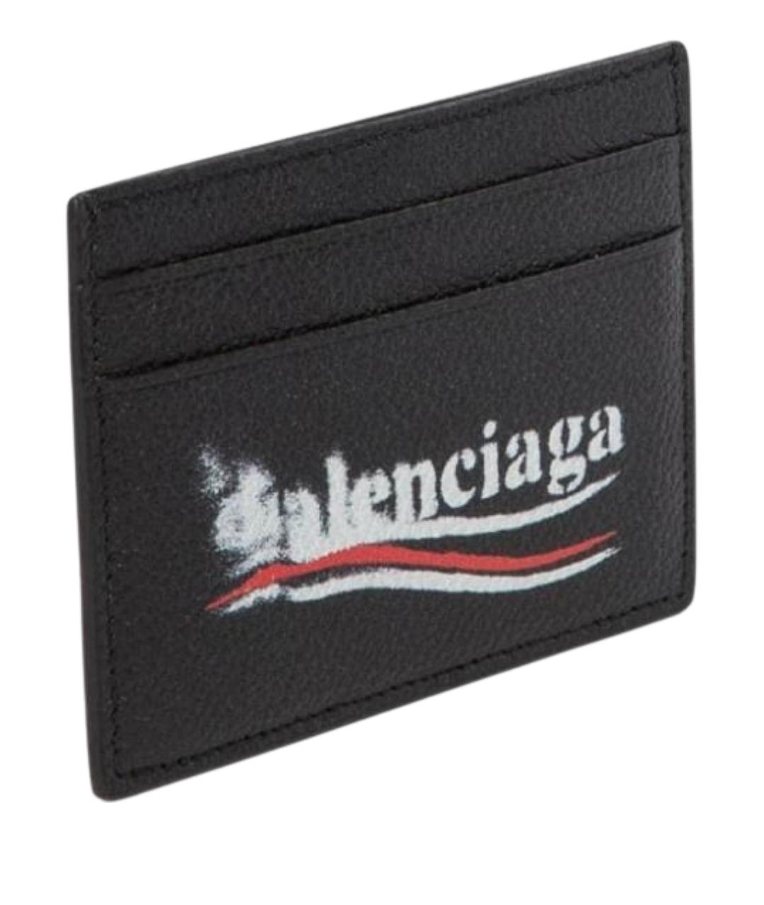 BALENCIAGA Черный кожаный кардхолдер, фото 2