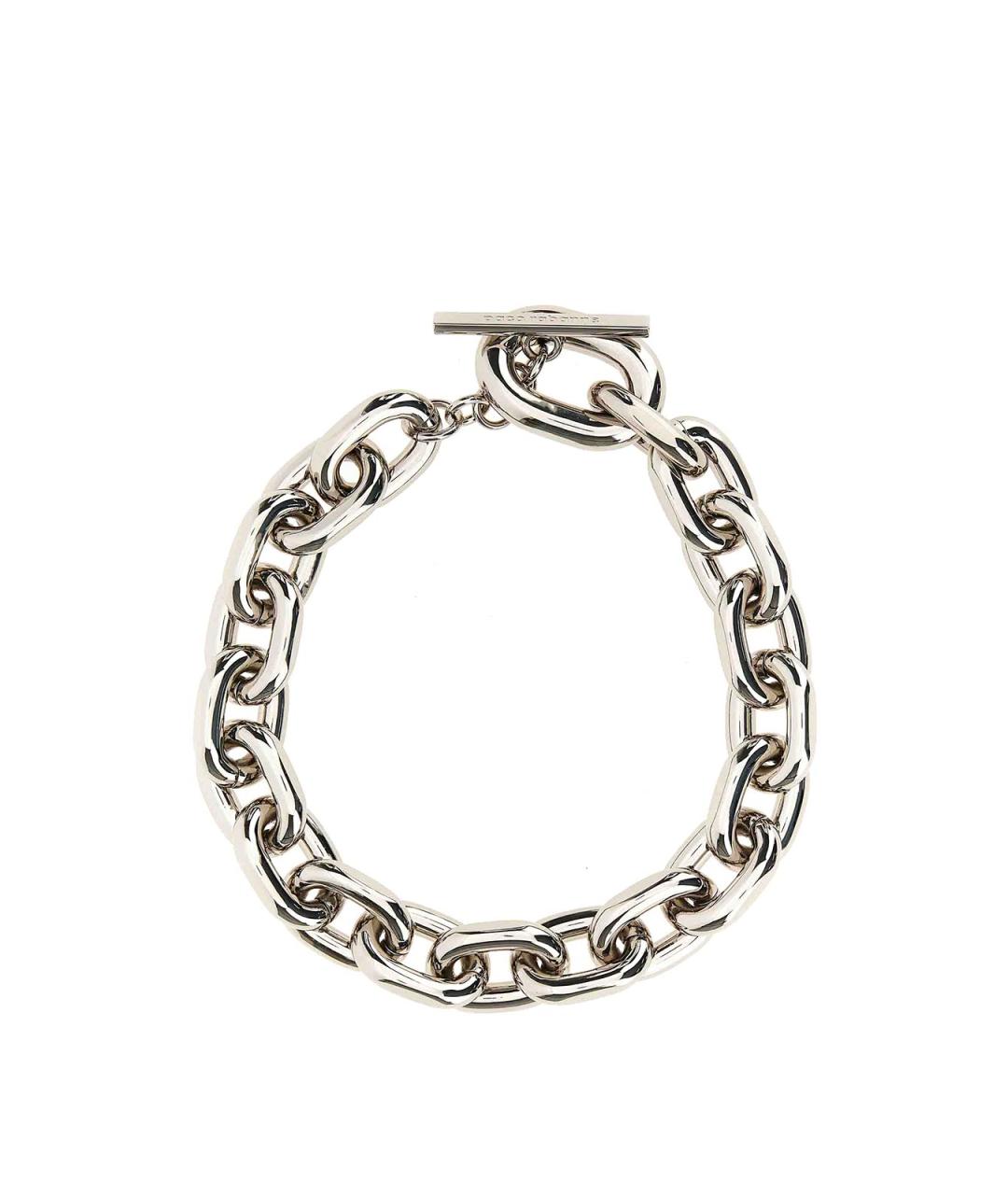 PACO RABANNE Серебряное металлическое колье, фото 1